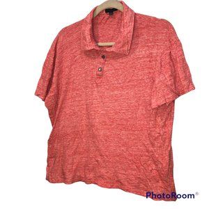 zachary prell nantucket red cotton jersey knit polo XL